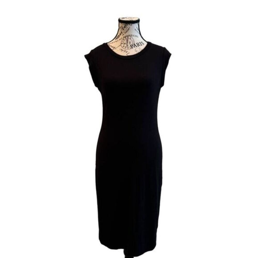 Black Ruffle Cap Sleeve Midi Dress | Wasabi + Mint | Large | NWT‎ | SKU175